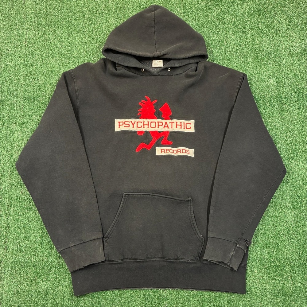 Vintage 90's Psychopathic Records ICP Hatchetman Twiztid Embroidered Hoodie